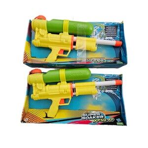 NEW! Lot Of (2) Limited Edition 2021 Nerf Super Soaker XP50-AP Water Squirt Guns